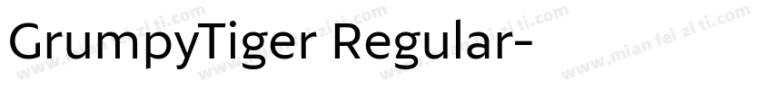 GrumpyTiger Regular字体转换